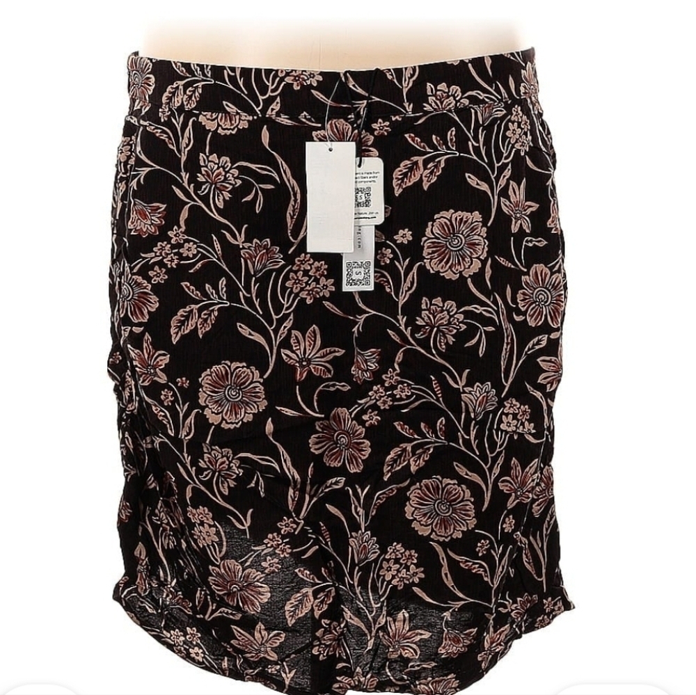 Sanctuary S 12 Paisley Short Brown Skirt NWT - Picture 2 of 4